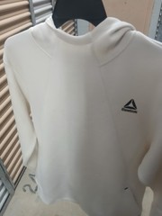 New With Tags Mens Reebox Active Mesh Pullover With Hoodie Size Large