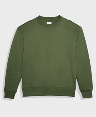 Mode of One Mens Relaxed Fit Fleece Sweatshirt in Green Super Soft Size Small