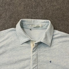 Criquet Heathered Gray Lightweight Collared Polo Sweatshirt Men’s Size Large