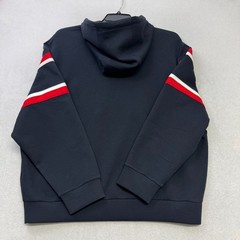 Armani Exchange Mens Pullover Hoodie Navy XL Red White Stripe AX 1991 Patch NWT