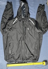 Baleaf Men 100% Polyester Long Sleeve Zip Up Hoodie Black Size 3XL Made In China