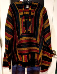 Molina Rasta Baja Hoodie Striped Drug Rug Surfer Skater Colors One Size Fit Most