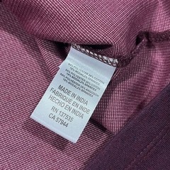 Mizzen+Main Mens 1/4 Zip Pullover Golf Sweatshirt Plum Burgundy Size XL