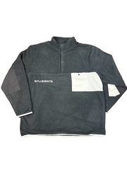 Students Golf Men’s Take Flight Outerwear Fleece Pullover Black White Size M