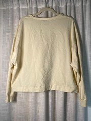 Known Supply Cream Crew Neck Sweatshirt, Coastal, Soft, Organic Cotton | Medium