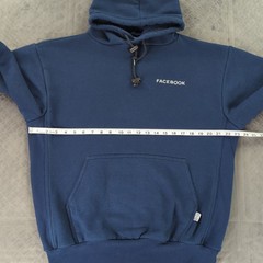 Facebook Hoodie Tyndale Heavyweight Flame Resistant Blue Men Medium Made in USA
