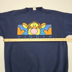 Vintage The Disney Store Tigger XXL Navy Blue Crewneck Sweatshirt Pooh USA