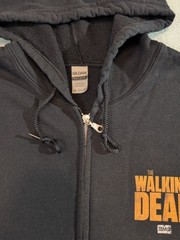 The Walking Dead Hoodie AMC Zip Up Distressed Logo Vintage Unisex Pre-Owned