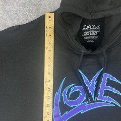 Mens Hoodie Size 3XL Sweatshirt Black Blue Purple L.O.V.E Kodak New With Tags