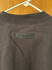 Fear of God Essentials Men’s Logo Relaxed Crewneck Sweatshirt XXL Iron Black