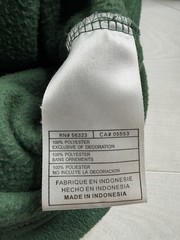 Vtg Nike Pullover Hoodie Sherpa Fleece Green Travis Scott 90s Y2K Mens M RARE