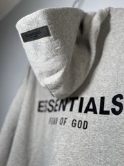 Essentials Dark Oatmeal Hoodie