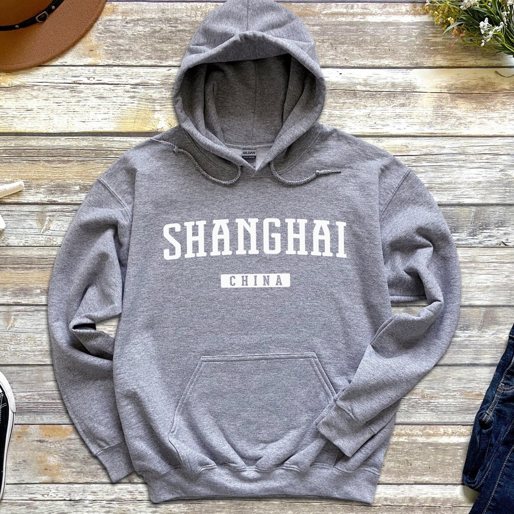 Shanghai Hoodie | Shanghai China Pullover Hoodie | Adult Unisex Shanghai Hoodie