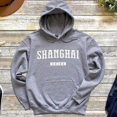 Shanghai Hoodie | Shanghai China Pullover Hoodie | Adult Unisex Shanghai Hoodie