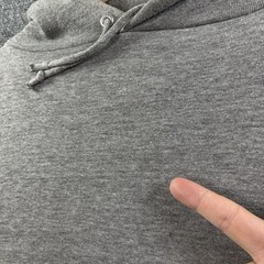 VTG 70s Sportswear Raglan Hoodie Sweatshirt L Gray Tri Blend Made In USA Rayon