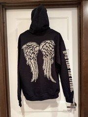 The Walking Dead supply drop hoodie – wings, fight the dead fear the living