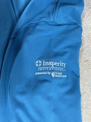PETER MILLAR XL 1/4 Zip Blue Pink T-Shirt Golf Lot Of 2 Insperity Invitational
