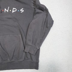 Friends Hoodie Mens Medium Gray H&M Pullover Kangaroo Pocket TV Show Graphic
