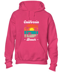 CALIFORNIA BEACH SUNSET HOODY HOODIE SUMMER HOLIDAY CLOTHING CASUAL NICE TOP