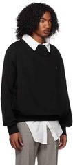 Vivienne Westwood Oversized Black Drunken Sweatshirt 3I010001 J0006 Size Medium