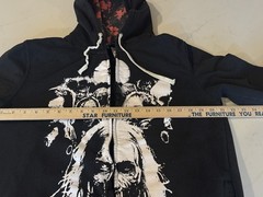 The Walking Dead AMC Zip Up Hoodie Size Med. 2014 Daryl Black READ DESCRIPTION