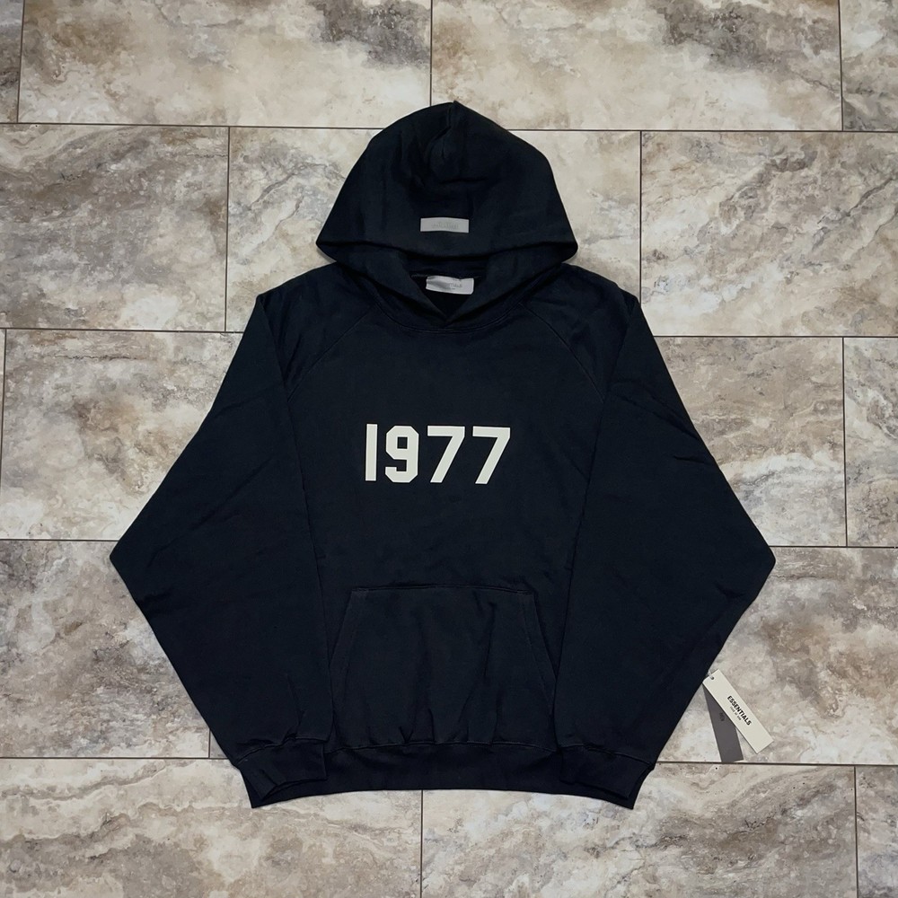 2022 Fear of God Essentials Essentials 1977 Hoodie Iron Grey Size XL
