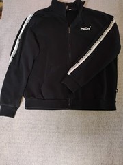 Puma Full Zip Front Pocket Sweatshirt Size Large Mens