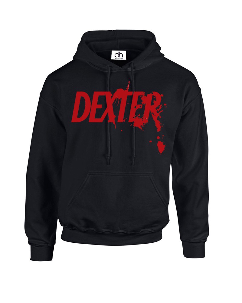 New Dexter Spray Blood Hoodie XXS-XXL For TV Show Morgan