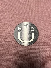 Hugo Boss Men’s Niftyhood Logo Cotton French Terry Pullover Hoodie-Dark Pink/Lg