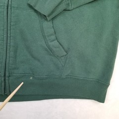 Hollister Dark Green Full Zip Hoodie Men’s Large Soft Fleece Front Pockets