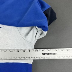 Nike Dri Fit Hoodie Pullover Sweatshirt Men Medium Standard Fit Blue Colorblock