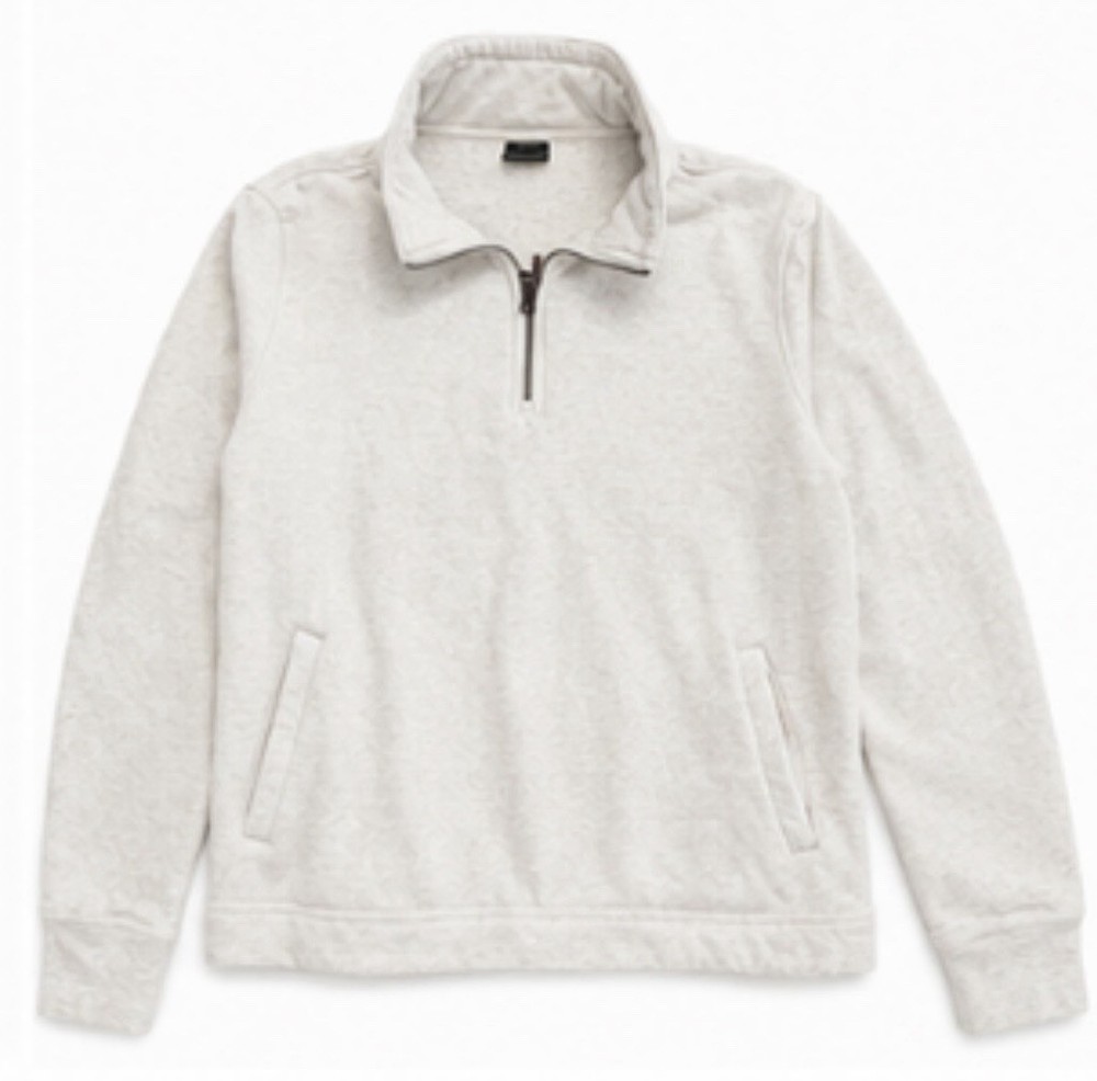 32 Degrees Men’s 2XL Beige 1/4 Zip Mock Neck Pullover Sweatshirt Pockets#5