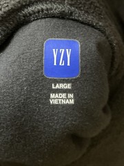 Yeezy Gap Men’s Black Polar Fleece Padded Hoodie Engineered by Balenciaga Dove L
