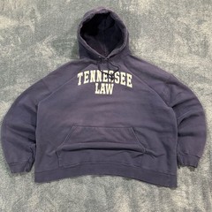 Vintage Y2K Tennessee Law Hanes Navy Blue Graphic Hoodie Size XXL