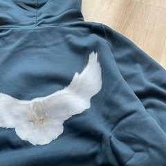 YZY Yeezy Gap by Balenciaga Dove Hoodie Oversized Shrunken Size M