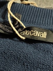 Roberto Cavalli Sweatshirt Mens 2XL Firenze Tiger Pullover NWT Blue