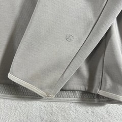 Lululemon Hoodie Mens M Dove Grey Gridliner Fleece Performance Pullover Gym