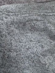 Browning Men’s Large Gray 1/4 Zip Pullover Fleece Sweater Buckmark Hunting