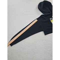 Source Unknown Black Super Mario Kart Cropped Top Graphic Hoodie