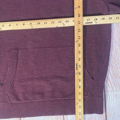 Alesbury Pullover Hoodie Maroon Mens M Kangaroo Pocket