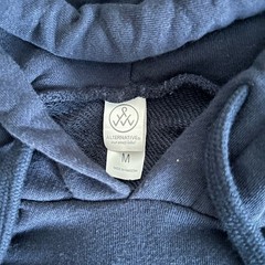 Alternative Apparel Mens Hoodie Pullover M Navy Blue Lightweight Sustainable