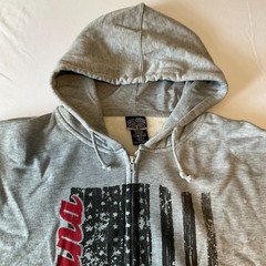 Salt Creek Montana Full Zip Hoodie Mens Size XL Multicolor Flag Pockets Lined