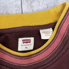 Levi-s Men’s Brown and Burgundy Sweatshirt