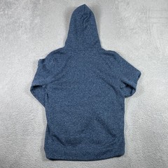 Quiksilver Keller Hood Hoodie Mens Large Blue Marl Fleece Pullover Sweatshirt