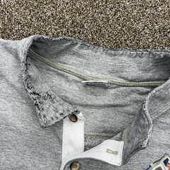 SGT Leisure Maui Embroidered Collared Sweatshirt Men’s Size XXL Gray USA Made
