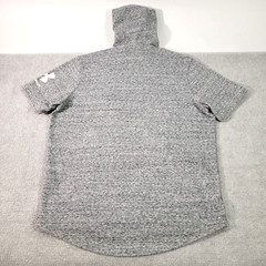Under Armour Mens Hoodie Size Medium Heather Gray S/S Hooded Pockets Logo