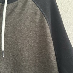 Men’s Long Sleeve Henley Sweatshirt Knit Fleece Active Sports Hoodie Size XL