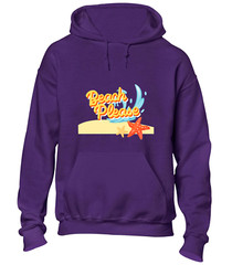 BEACH PLEASE HOODY HOODIE COOL SUMMER HOLIDAY CLOTHING CASUAL FASHION TOP