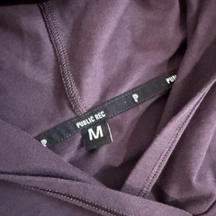 Public Rec Mens Pima Cotton Blend Pullover Hoodie Plum Athleisure Soft Mens M