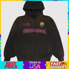 HOT SALE! Barcelona Cactus Jack 2025 Logo Pullover Unisex Hoodie HOT TREND